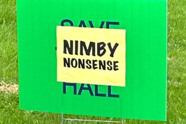 NIMBY sign